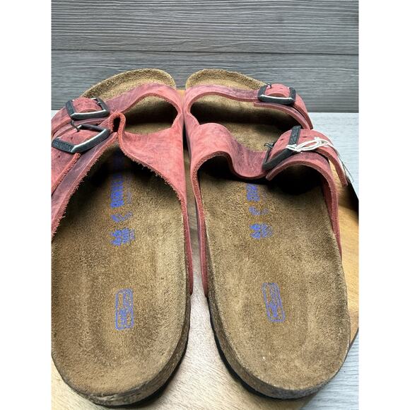 Birkenstock Arizona Big Buckle | Mars Red | Men’s 12 Soft Bed.